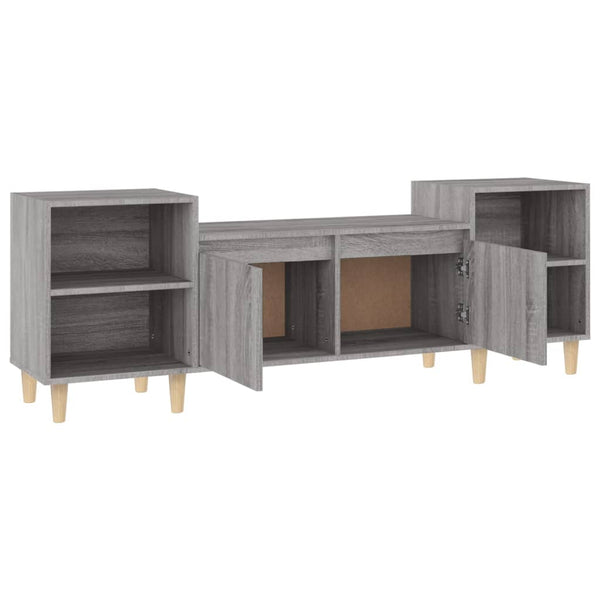 Graues TV-Möbel Salivestru 160x35x55cm (Holz)