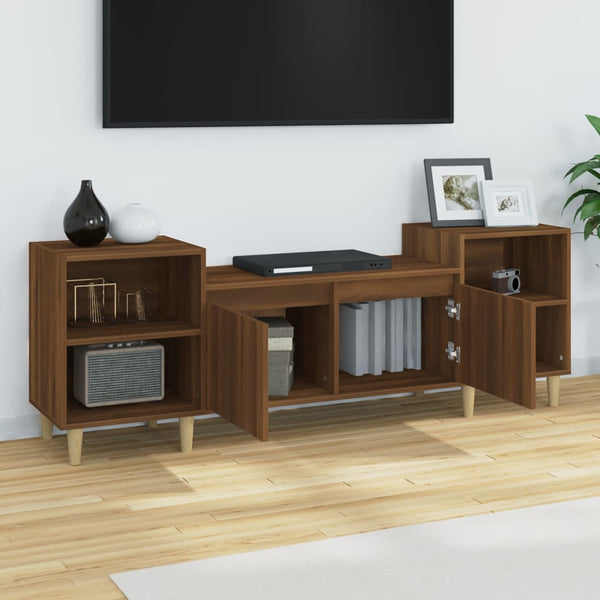 Ruskea tammi tv-taso Salivestru 160x35x55cm (puinen)