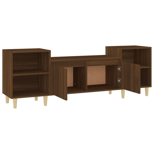 Ruskea tammi tv-taso Salivestru 160x35x55cm (puinen)