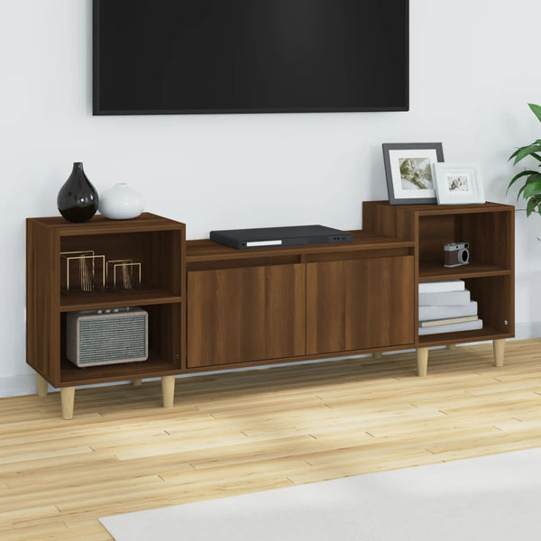 Ruskea tammi tv-taso Salivestru 160x35x55cm (puinen)