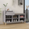 Grauer Schuhschrank Nemiea 102x36x60cm (Holz)
