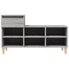 Grauer Schuhschrank Nemiea 102x36x60cm (Holz)