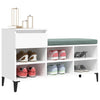 Weißer Schuhschrank Dedina 102x36x60cm (Holz)