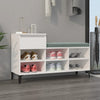 Weißer Schuhschrank Dedina 102x36x60cm (Holz)