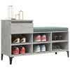 Schuhschrank Dedina 102x36x60cm in Betongrau (Holz)