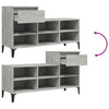 Schuhschrank Dedina 102x36x60cm in Betongrau (Holz)