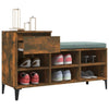 Schuhschrank Dedina Eiche Rauch 102x36x60cm (Holz)