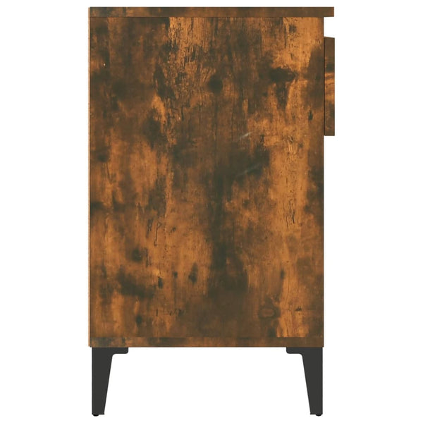 Schuhschrank Dedina Eiche Rauch 102x36x60cm (Holz)