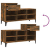 Schuhschrank Dedina Eiche Rauch 102x36x60cm (Holz)