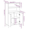 Räuchereiche Schrank Sighizmund 60x36x110cm (Holz)