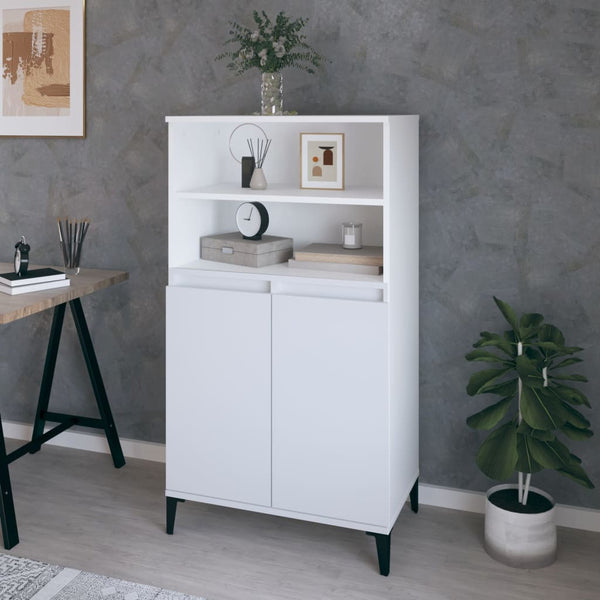 Weißer Schrank Rakhel 60x36x110cm (Holz)