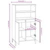 Räuchereichenschrank Rakhel 60x36x110cm (Holz)