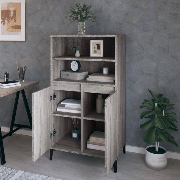 Grauer Schrank Rakhel 60x36x110cm (Holz)