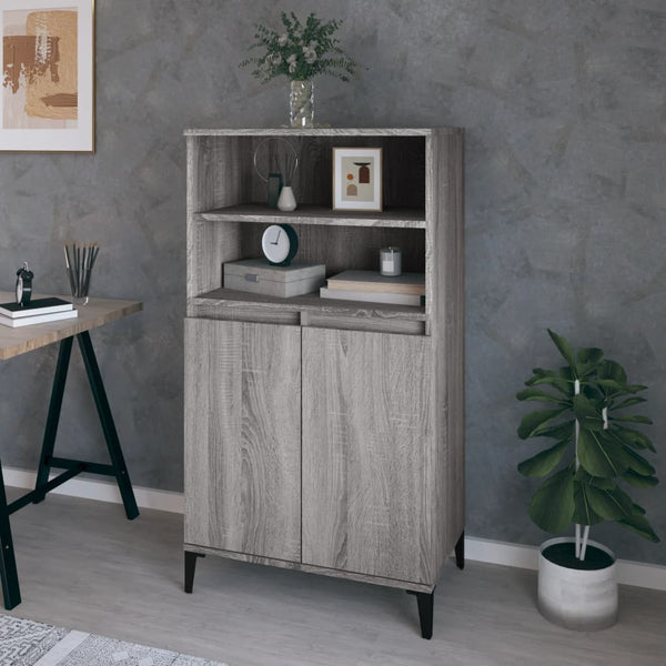 Grauer Schrank Rakhel 60x36x110cm (Holz)