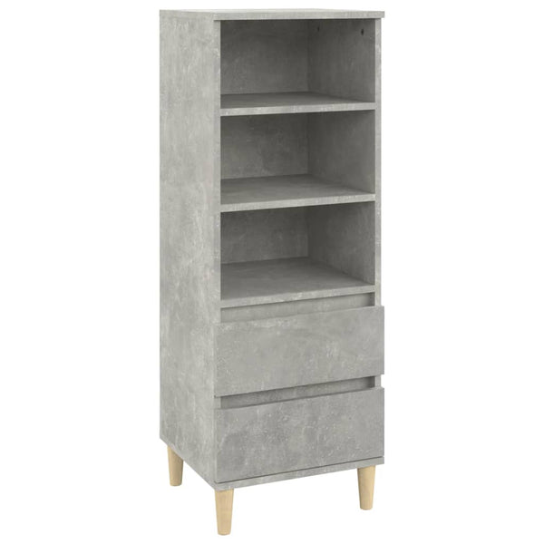 Betongrauer Schrank Pazona 40x36x110cm (Holz)