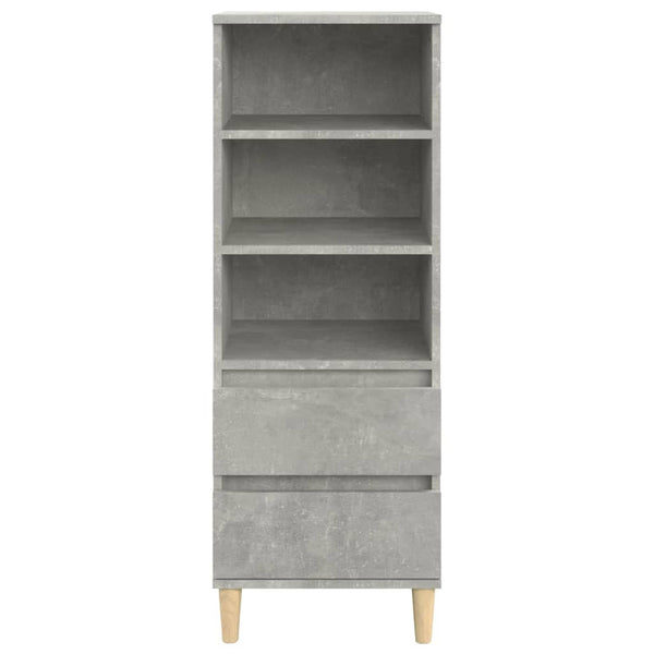 Betongrauer Schrank Pazona 40x36x110cm (Holz)