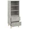 Betongrauer Schrank Pazona 40x36x110cm (Holz)