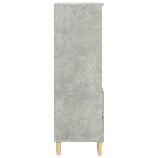 Betongrauer Schrank Pazona 40x36x110cm (Holz)