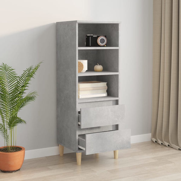 Betongrauer Schrank Pazona 40x36x110cm (Holz)