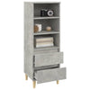 Betongrauer Schrank Pazona 40x36x110cm (Holz)