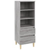 Grauer Schrank Pazona 40x36x110cm (Holz)