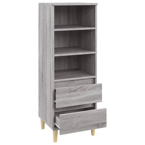 Grauer Schrank Pazona 40x36x110cm (Holz)