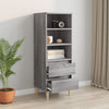 Grauer Schrank Pazona 40x36x110cm (Holz)