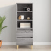 Grauer Schrank Pazona 40x36x110cm (Holz)