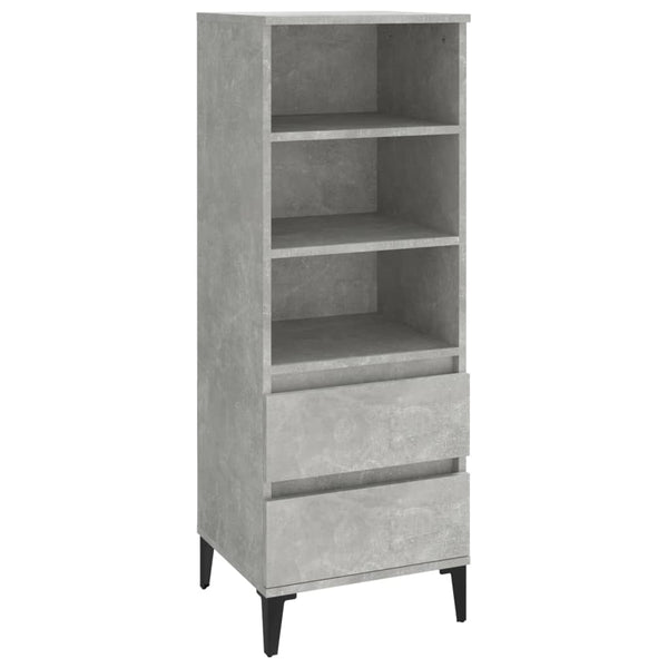 Betongrauer Schrank Carolee 40x36x110cm (Holz)