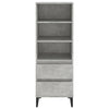 Betongrauer Schrank Carolee 40x36x110cm (Holz)