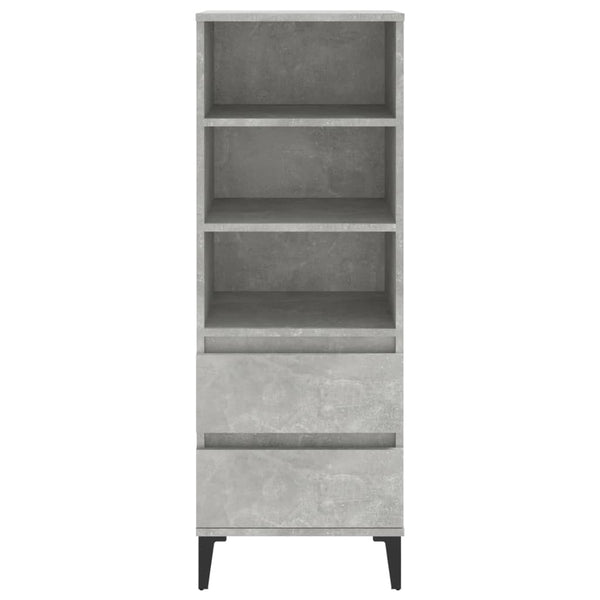 Betongrauer Schrank Carolee 40x36x110cm (Holz)