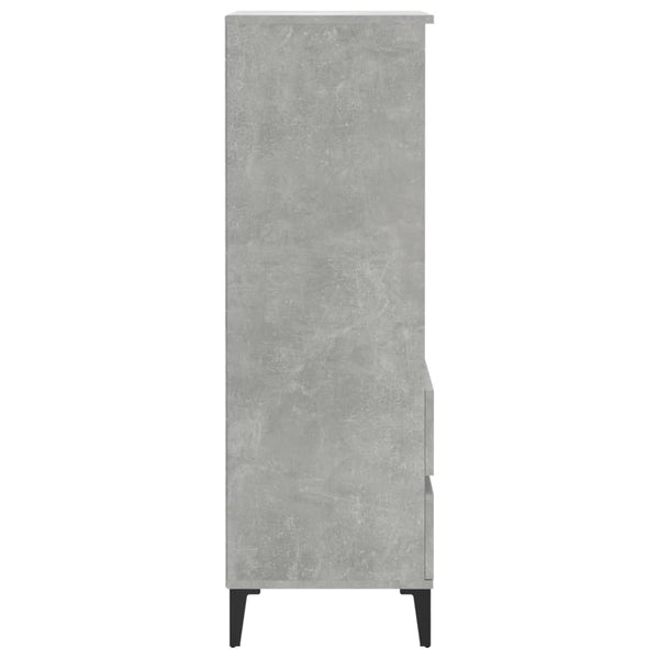 Betongrauer Schrank Carolee 40x36x110cm (Holz)