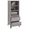 Grauer Schrank Carolee 40x36x110cm (Holz)