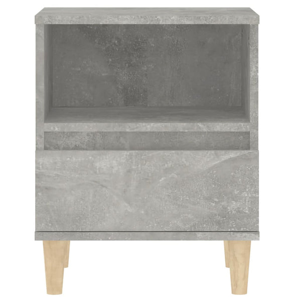 Betoninharmaa yöpöydät Metaxula 40x35x50cm (2 kpl)