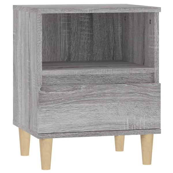 Harmaa yöpöydät Metaxula 40x35x50cm (2 kpl)