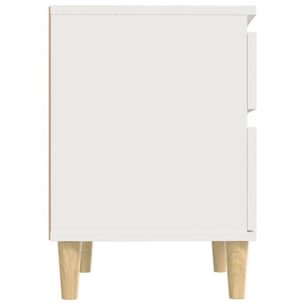 Weiße Nachttische Mircur 40x35x50cm (2 Stück)