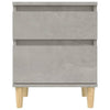 Nachttische Mircur 40x35x50cm (2 Stück) Betongrau