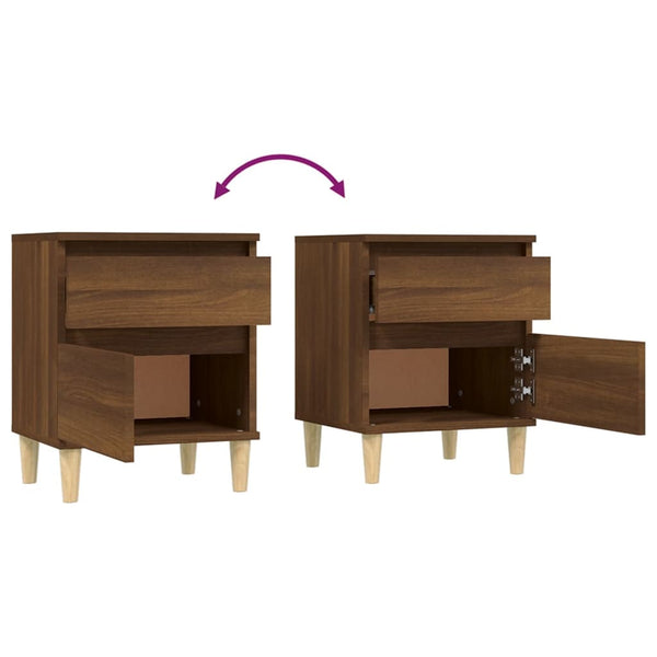 Nachttisch Mircur 40x35x50cm (Eiche) braun