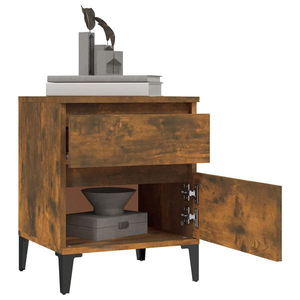 Nachttische aus Rauchereiche Jailyn 40x35x50cm (2 St.)