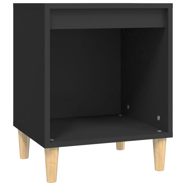 Schwarze Nachttische Vijdan 40x35x50cm (2 St.)