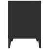 Schwarze Nachttische Floru 40x35x50cm (2 St.)