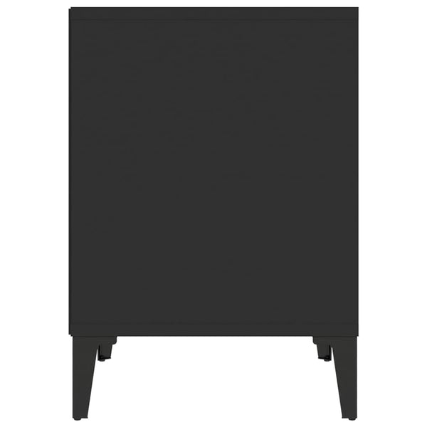 Schwarze Nachttische Floru 40x35x50cm (2 St.)