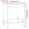 Betongraue Nachttische Floru 40x35x50cm (2 St.)