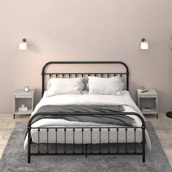 Betongraue Nachttische Floru 40x35x50cm (2 St.)