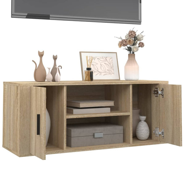 Sonoma Eiche TV-Möbel Alit 100x35x40cm (Holz)