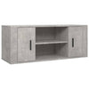 Fernsehschrank Alit, Beton-Grau, 100x35x40cm (Holz)