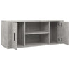Fernsehschrank Alit, Beton-Grau, 100x35x40cm (Holz)
