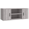 Graues TV-Möbel Alit 100x35x40cm (Holz)