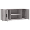 Graues TV-Möbel Alit 100x35x40cm (Holz)