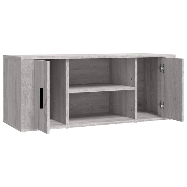 Graues TV-Möbel Alit 100x35x40cm (Holz)